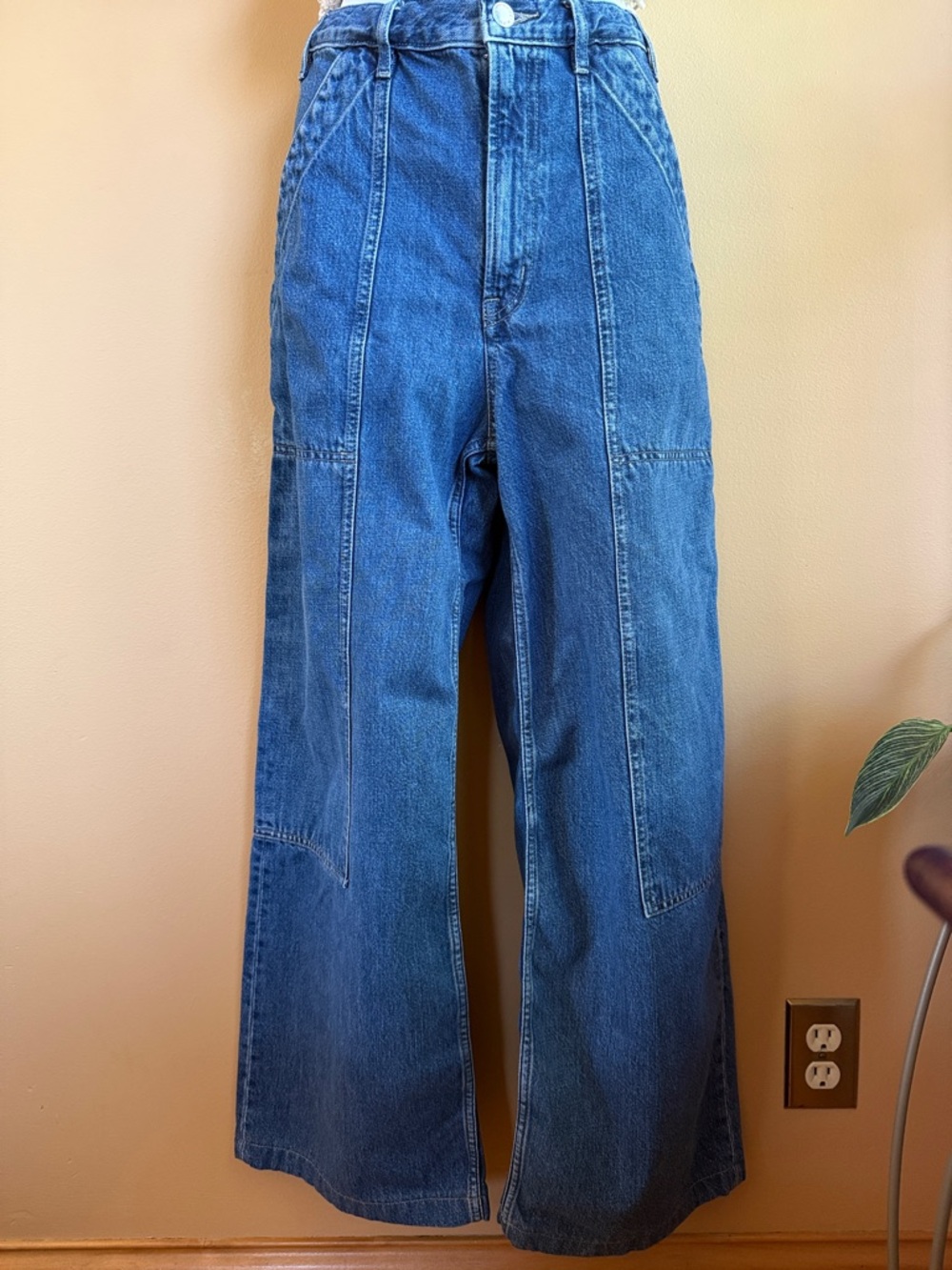 Everlane Denim Wide-Leg Flare Jeans in Blue Size 26 Regular
